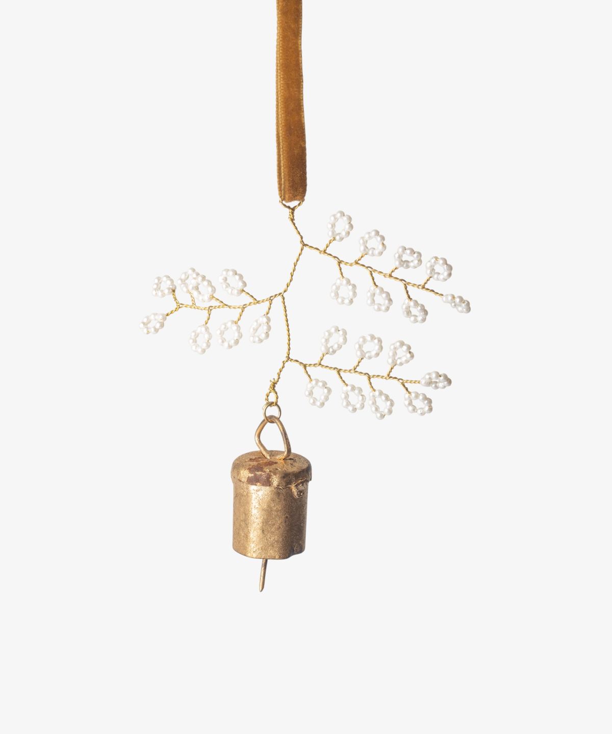 Beaded Flower Bell Decoration