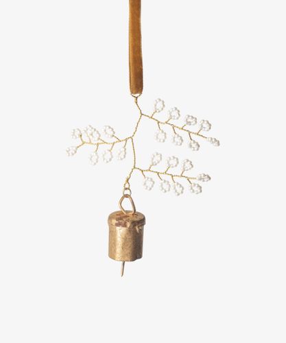 Beaded Flower Bell Decoration