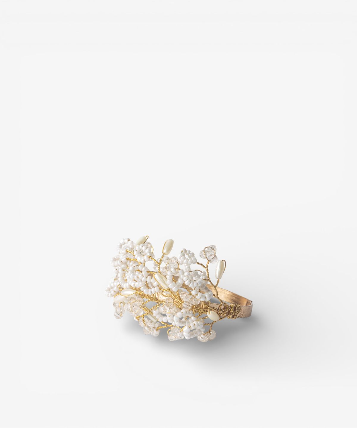 Beaded Golden Napkin Ring