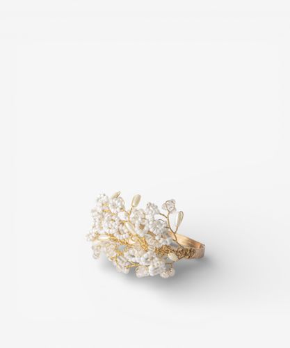 Beaded Golden Napkin Ring