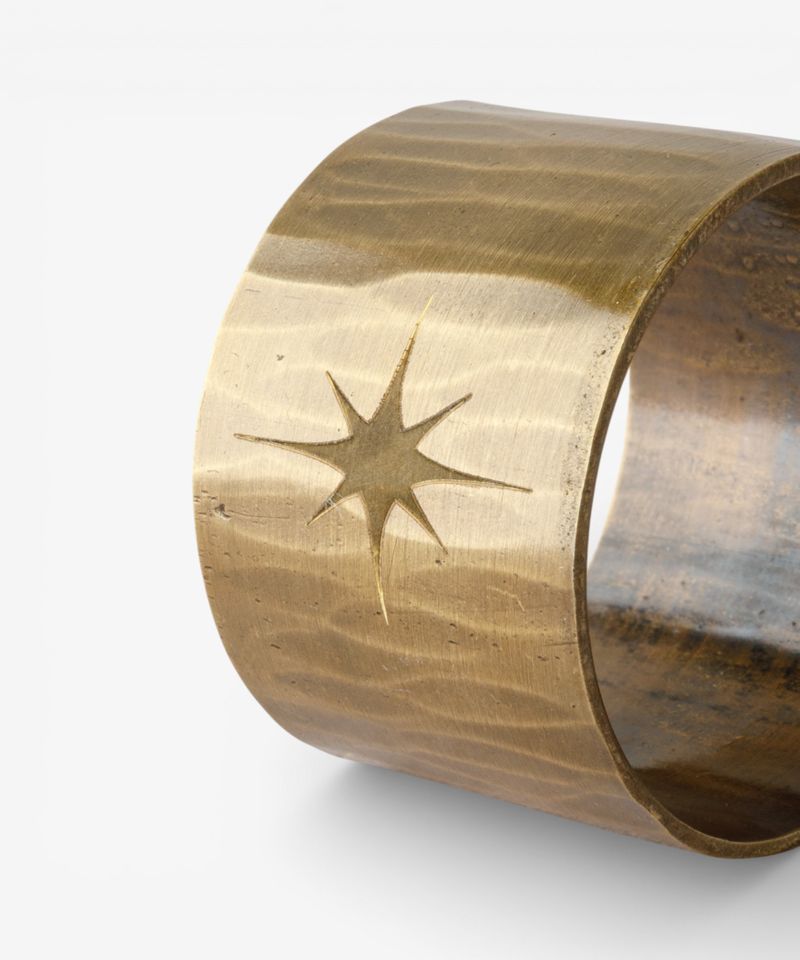 Etched Star Napkin Ring
