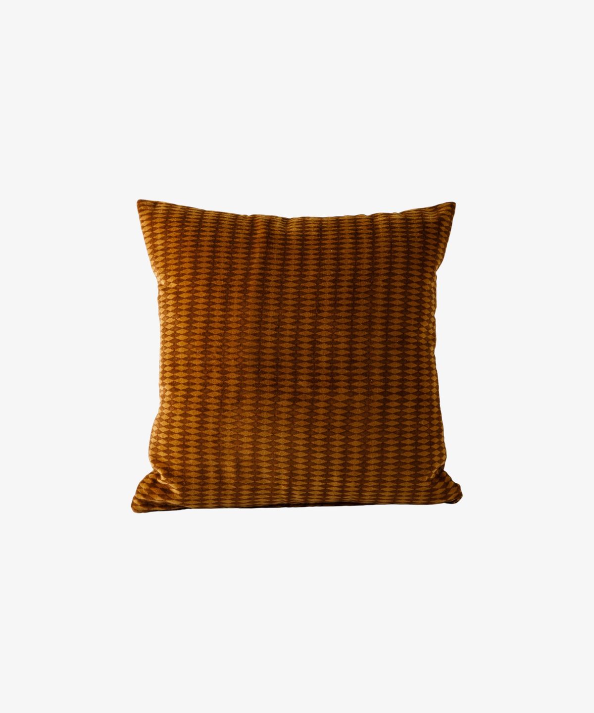 Tobacco Diamonds Handblock Cushion Cover