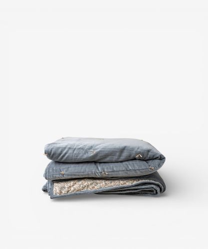 Serena Handblocked Velvet Quilt Small