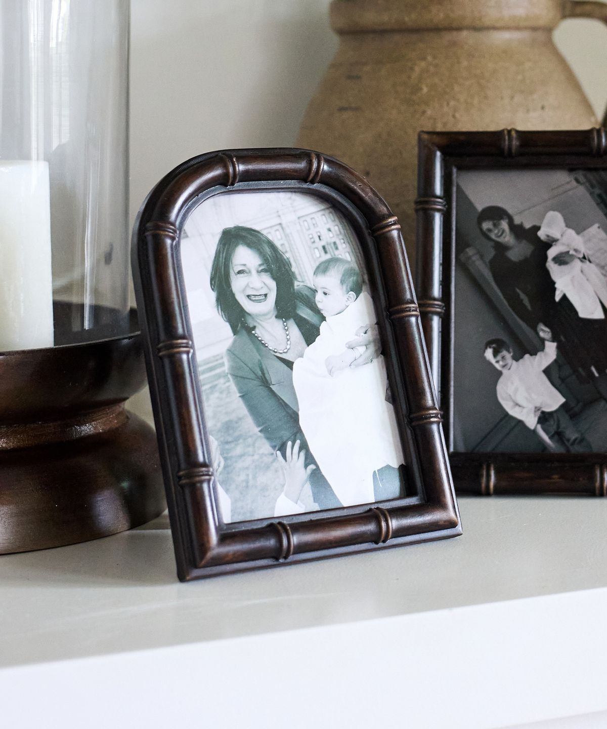 Bamboo Round Top Photo Frame 4x6