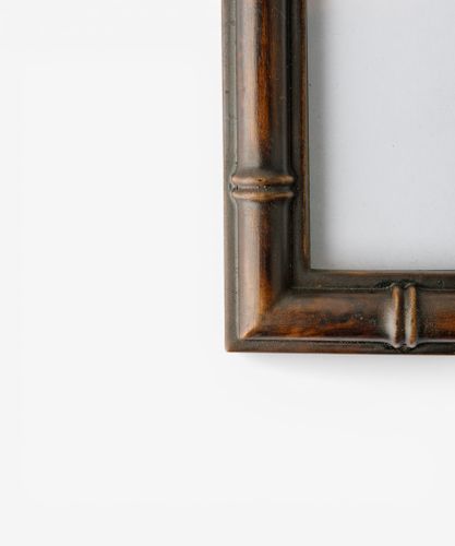 Bamboo Round Top Photo Frame 4x6