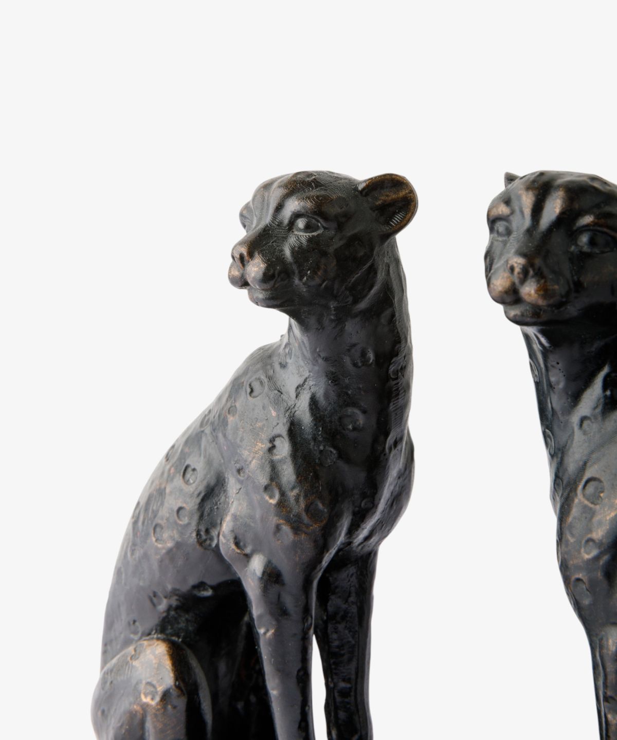 Cheetah Bronzed Finish Bookends (2PC)