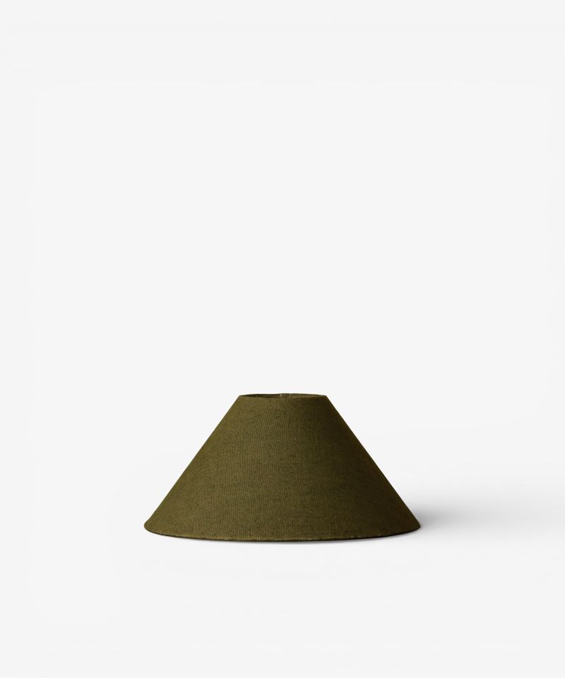 Small Coolie Shade Olive Linen 35cm