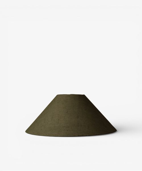 Large Coolie Shade Olive Linen 50cm