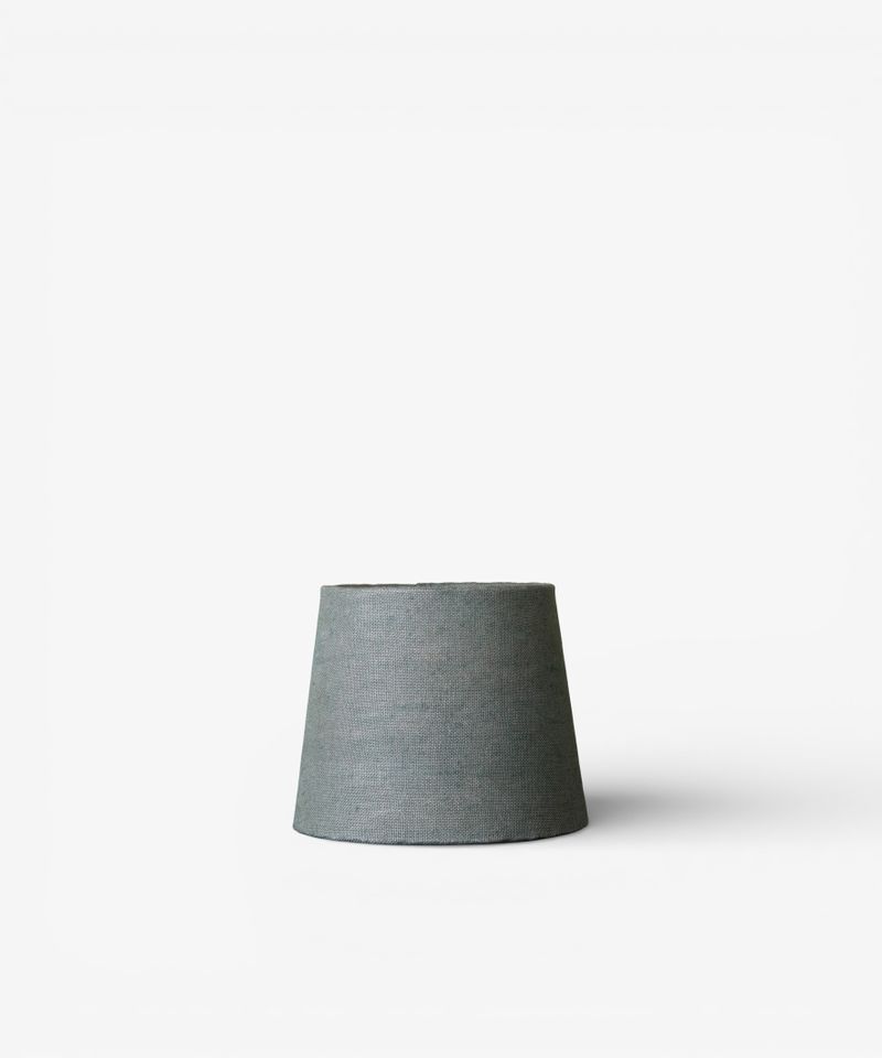Small Drum Shade Grey Blue Linen 20cm