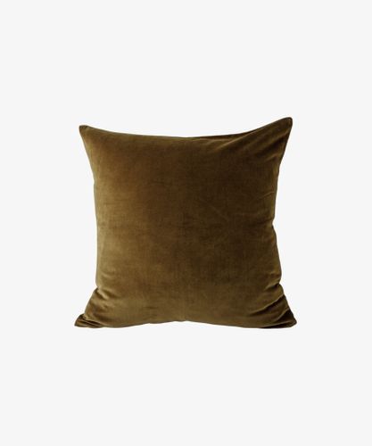 Velvet Cushion Cover Olive