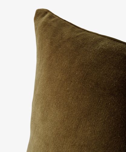 Velvet Cushion Cover Olive