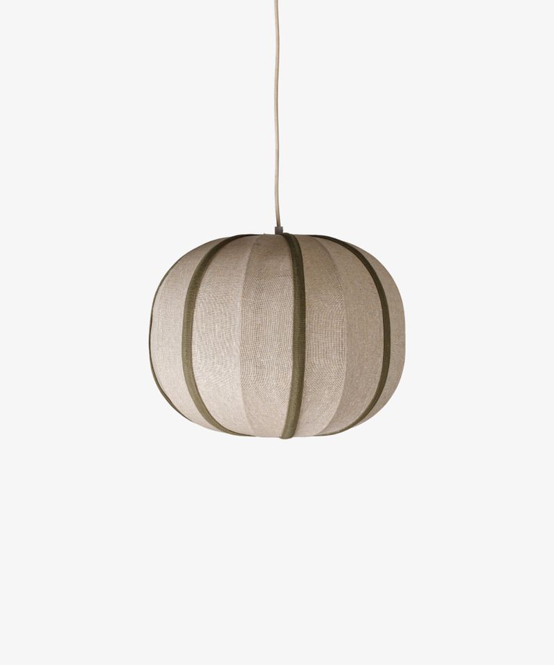 Thea Sphere Olive & Natural Pendant