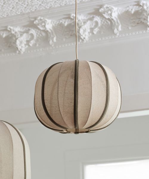 Thea Orb Olive & Natural Pendant