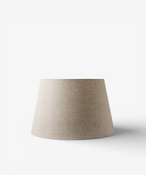 Tapered Drum Linen Shade Natural 45cm