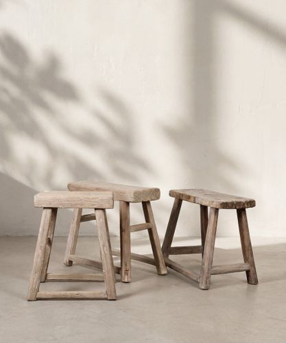 Foundry Wooden Stool Oversized