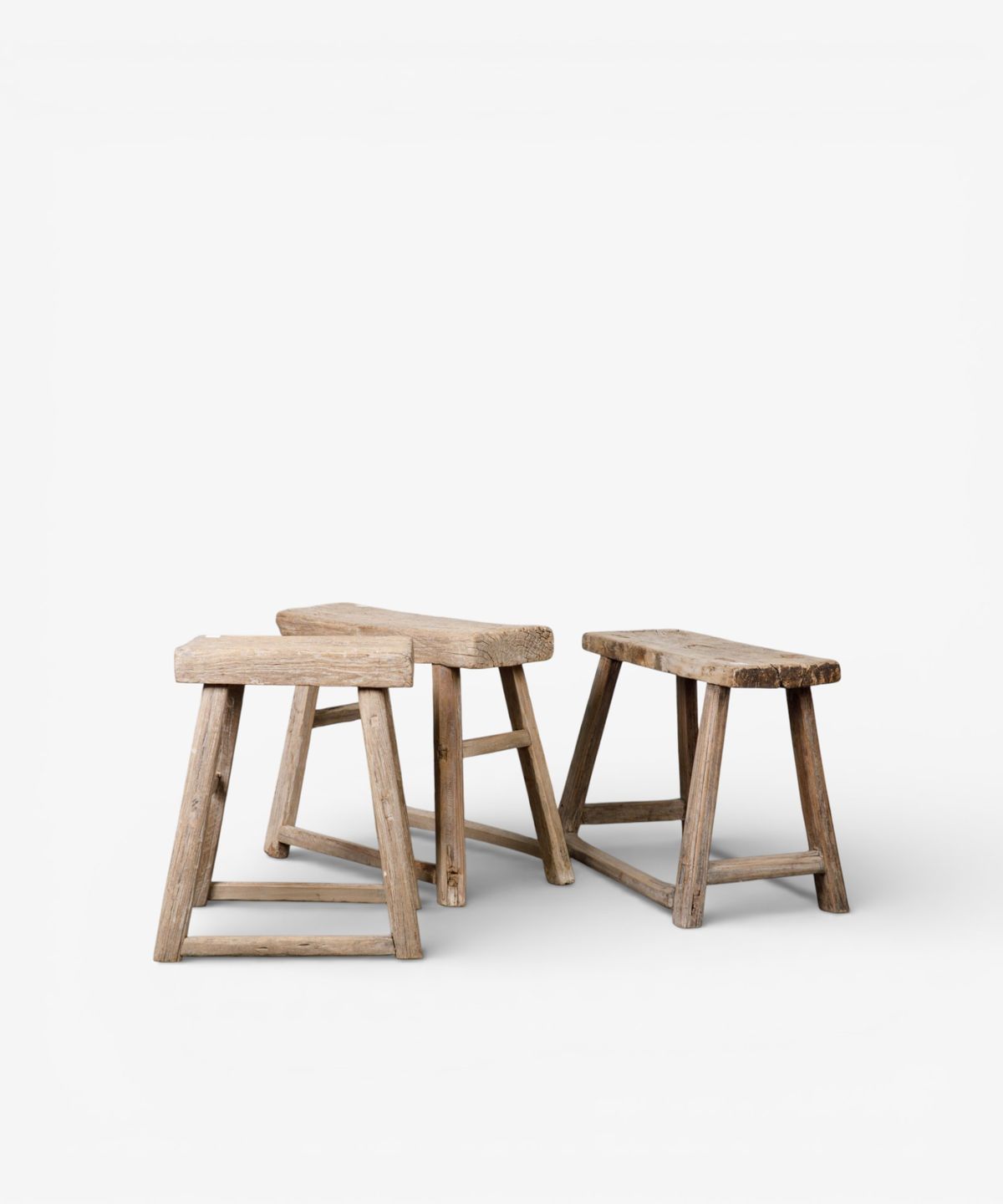 Foundry Wooden Stool Oversized