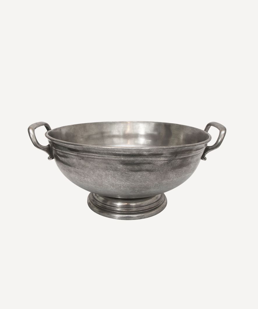 Large Round Pewter Champagne Bucket