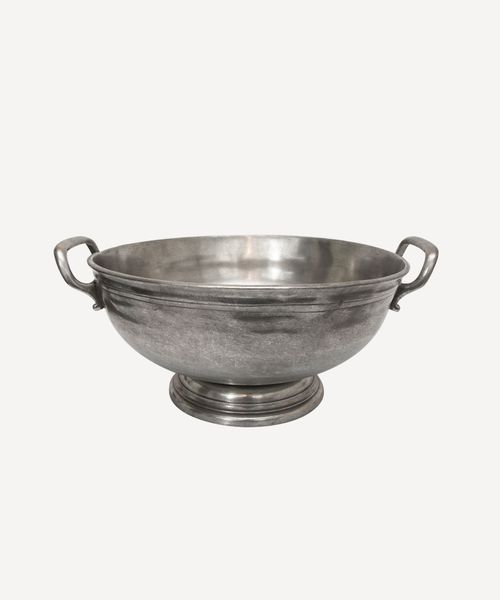 Large Round Pewter Champagne Bucket