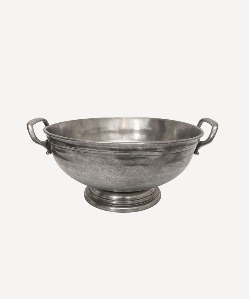 Large Round Pewter Champagne Bucket