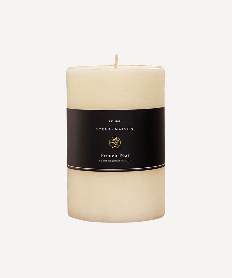 Maison Pillar Candle French Pear 4x6"
