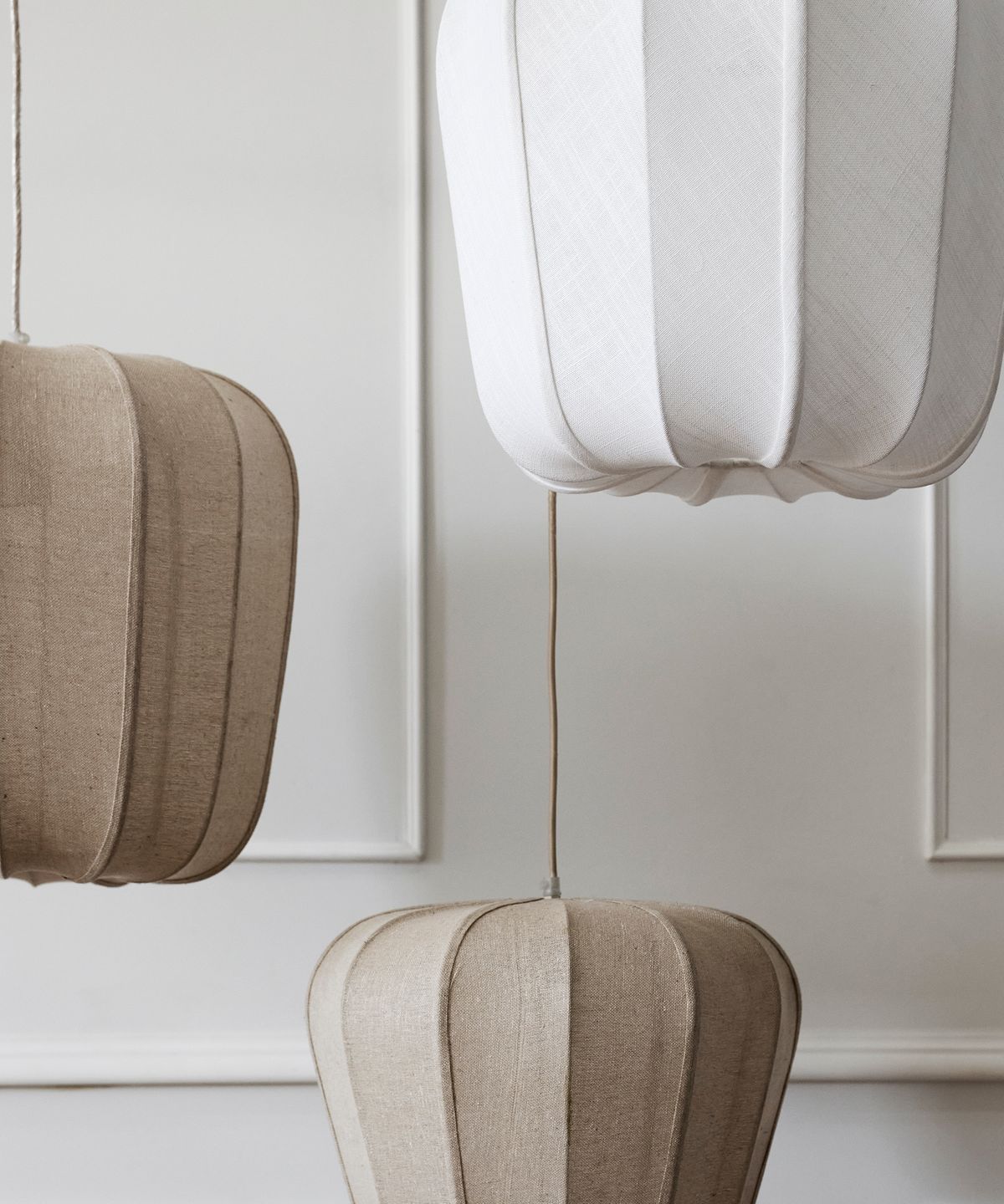 Thea Bell Chandelier Natural Small