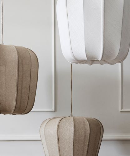 Thea Bell Chandelier Natural Small