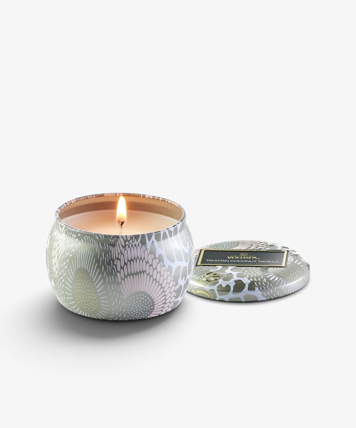 Tahitian Coconut Vanilla Decorative Candle Tin