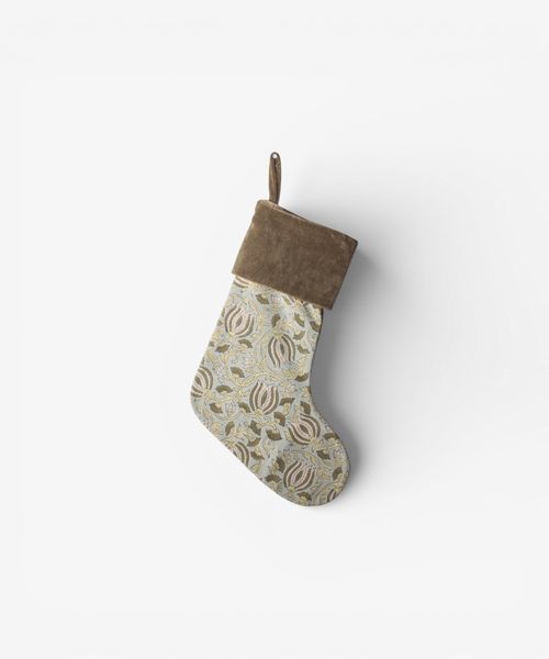 Pomegranate Floral Stocking Green