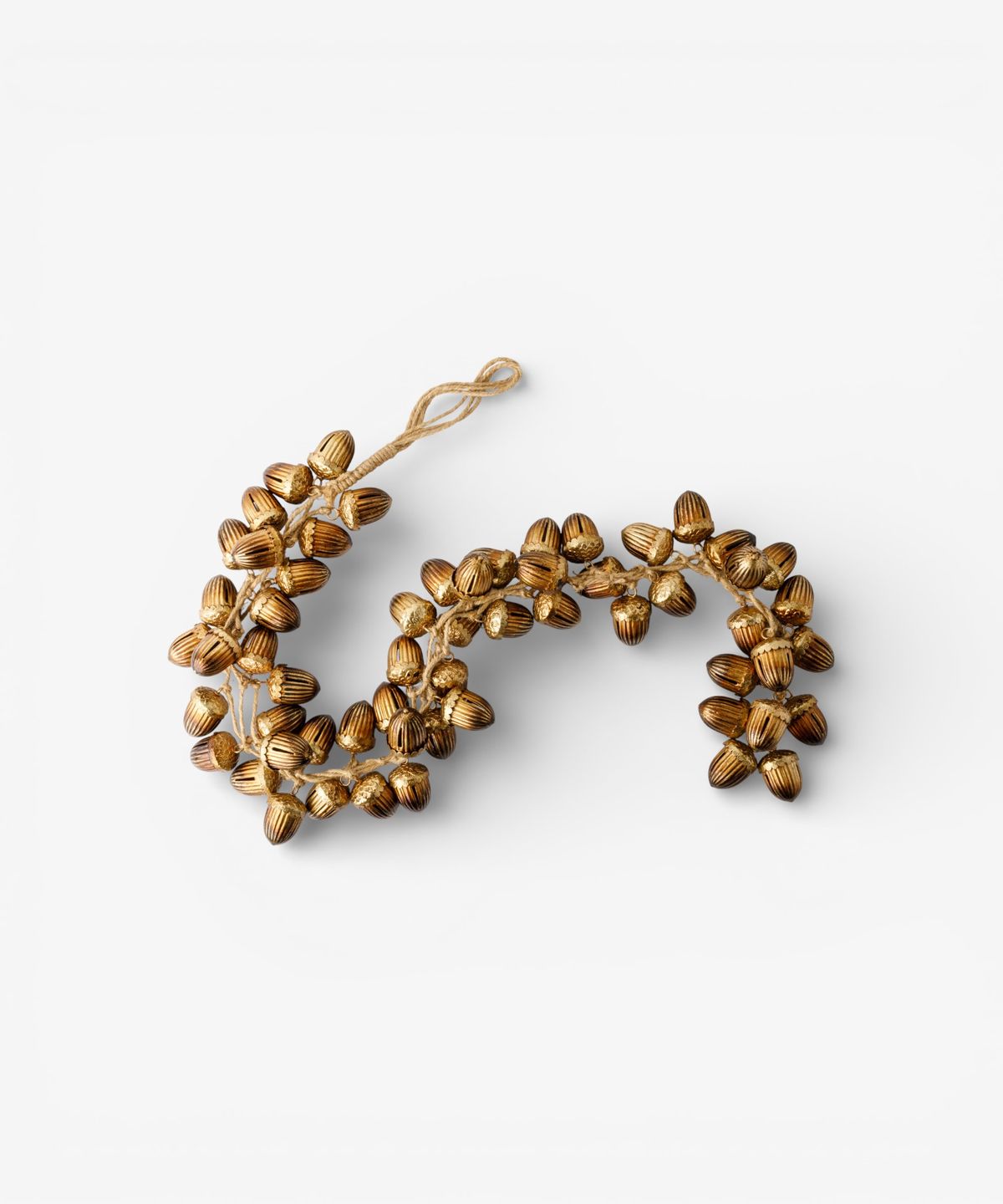 Festive Acorn Garland Gold