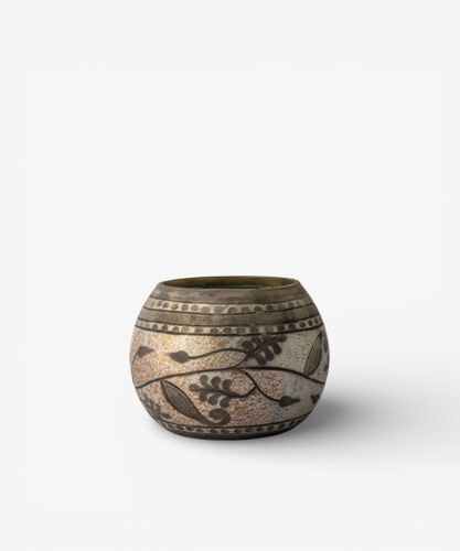 Silver Eclipse Round Votive