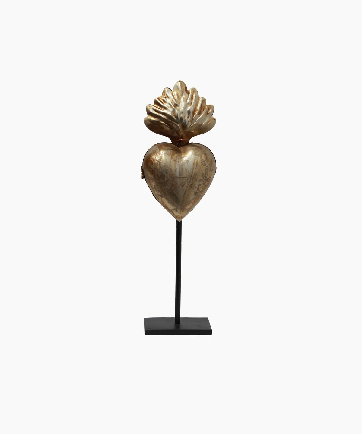 Milagro Heart D&eacute;cor on Black Base