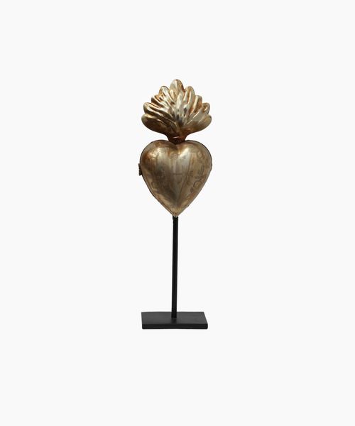 Milagro Heart Décor on Black Base
