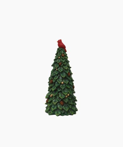Tree with Pinecones & Bird