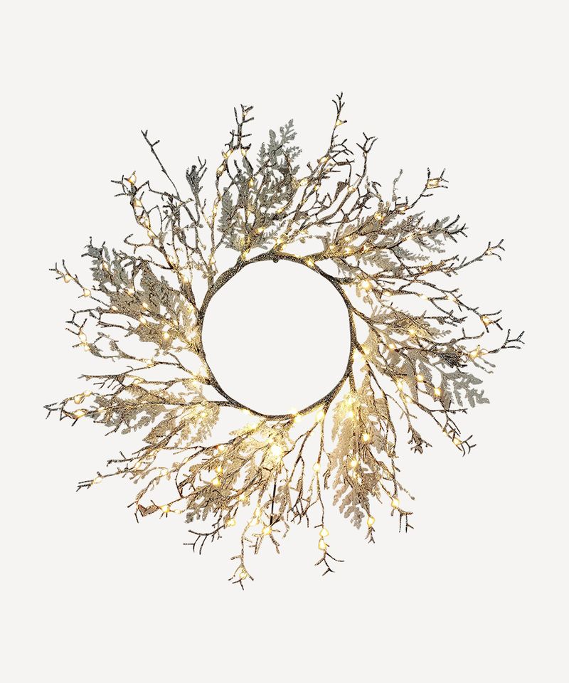 Embellished Light up Wreath 65cm