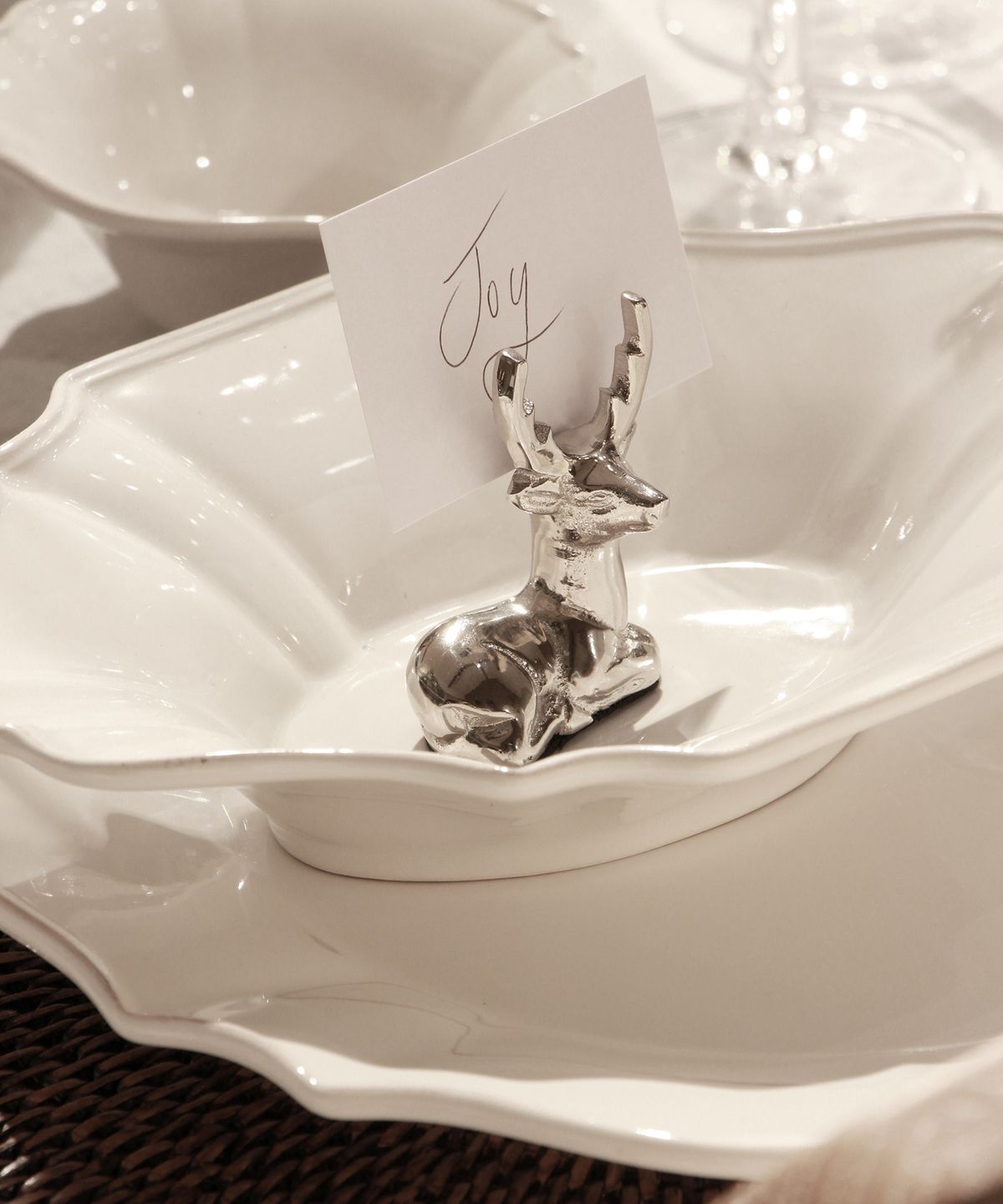 Reindeer Cardholder Silver