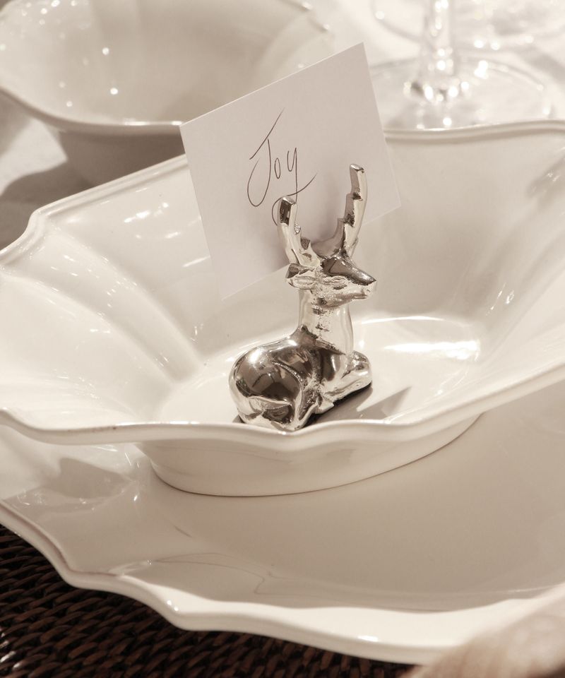 Reindeer Cardholder Silver