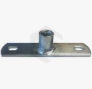M10 Theaded Rod Base Plate Galv