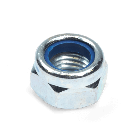 3/8 UNC Flanged Nyloc Nut FZP