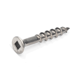 10gx90(3-1/2) Surfix Countersunk Square Drive Type 17 Ribbed Screw SS316