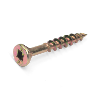6gx38 (1-1/2) Countersunk Square Dr Ribbed Surefix Screw YZ