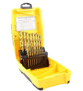 Alpha Tuffbox Drill Set Gold Series Metric 1.0 - 10.0mm 19pc