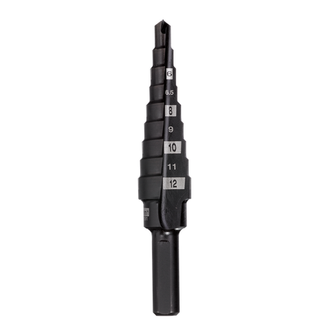 Milwaukee - 9 Hole Metric Step Drill Bit 4mm-12mm