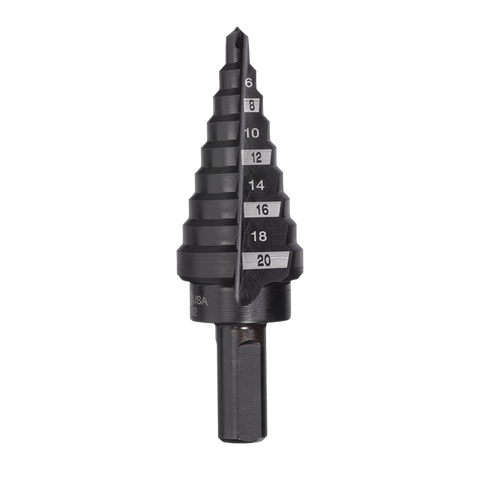 Milwaukee - 9 Hole Metric Step Drill Bit 4mm-20mm