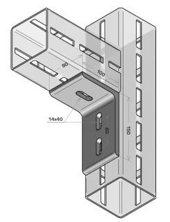 MODFRAME 100 3 Hole Angle Bracket