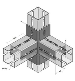 MODFRAME 100 Angle Couple 90