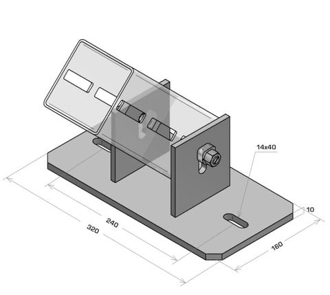 MODFRAME 100 Horizontal Hinged Bracket