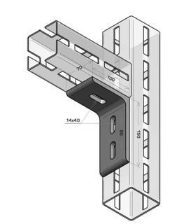 MODFRAME 80 3 Hole Angle Bracket