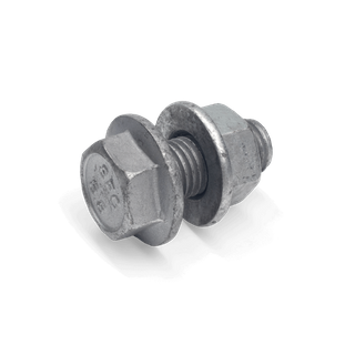 M12x30 4.6 Flanged Purlin Bolt/Nut Galv