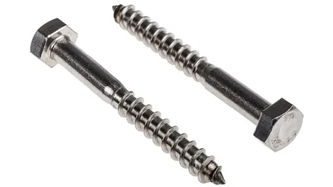 M10x130 Hex Head Coach Screw SS304