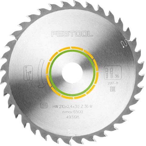 HW 210X2.4X30 W36 Saw Blade TS-75